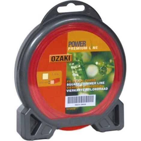 Coque fil nylon carré OZAKI PREMIUM - Longueur: 15m, Ø: 2,40mm