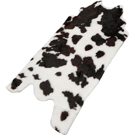 Tapis de sol antidérapant OUNONA à motif vache , en acrylique , lavable machine , doux et adapté aux (1/5)