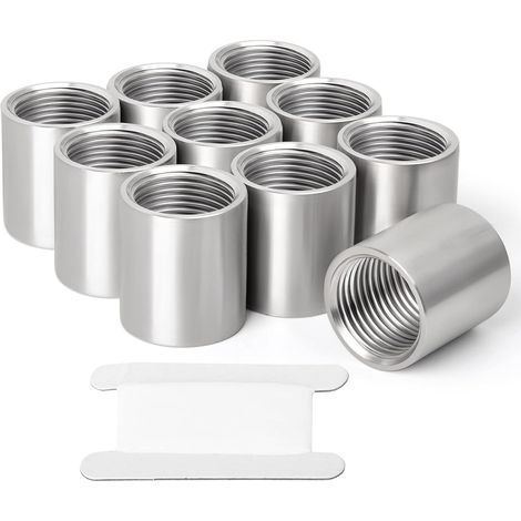 10 pièces Raccord pour tube en acier inoxydable coulé, couplage, 1"x 1"BSP fileté femelle, pour gaz de pétrole liquéfié (1/5)