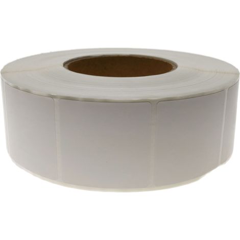 BeMatik - Rouleaux bobine 2300 étiquettes pour imprimante transfert thermique 50.8x50.8mm 20 unités (1/5)