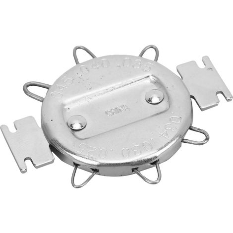 Zündkerzenlehre 0,64–1,14 mm zum Einstellen und Messen, silbernes Motorradzubehör (1/5)