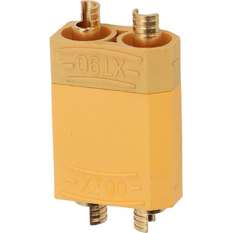 Connecteur XT90 réutilisable fiche mâle femelle stable pour batterie et contrôleur ESC jaune (1/5)