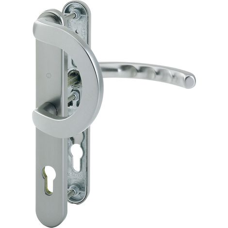 HOPPE® Schutz-Wechselgarnitur mit Schmalschild Luxembourg 513G/3358/3357N/1500, Aluminium, 2202378
