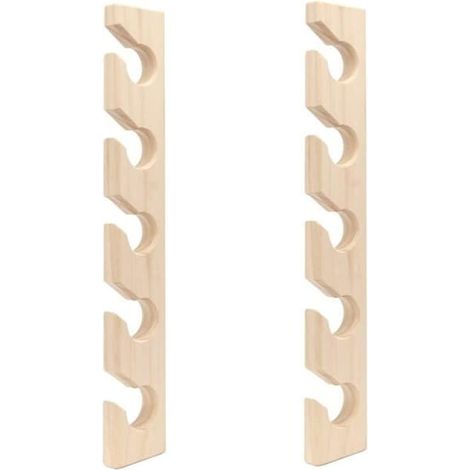 Lot de 2 porte-chapeaux muraux en bois pour casquettes de baseball, organisateur mural, porte-chapeaux vertical, rangement pour armoire PZCC (1/4)