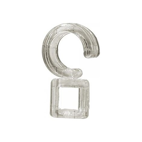 Secodir – Agrafes à coudre transparentes pour tringles bois ou métal – Lot de 20 – Fixation invisible – Fabriqué en France
