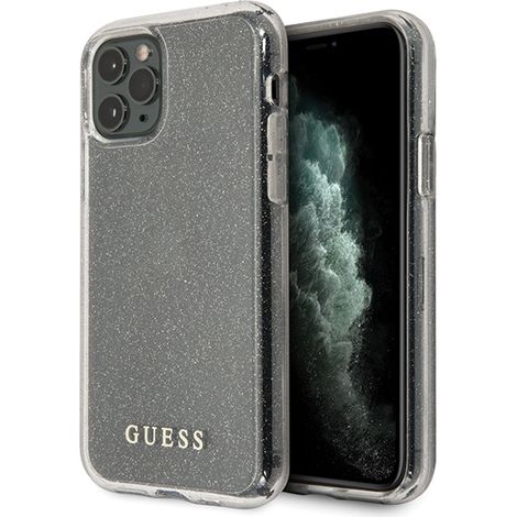 Hülle für iPhone 11 Pro Max, Guess Glitzer Silber (1/5)