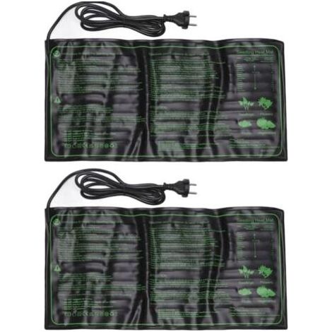 Decdeal 2 Pièces Tapis Chauffant Imperméable Pour Semis,Coussin à Température Constante pour la Croissance des Graines de Plantes,Prise UE 220-240V (1/4)