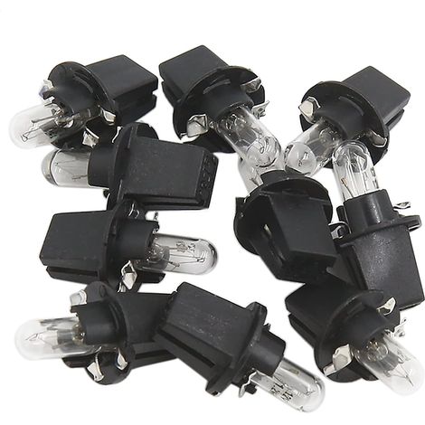 10 Stück DC 12V 1,2W T5 Hellgelbe Auto-Armaturenbrettlampen (1/4)