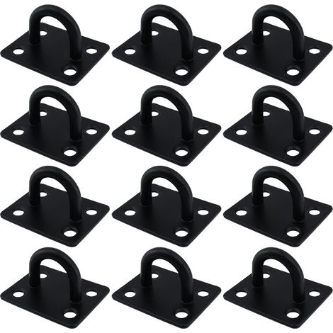 12 crochets plafond - inox - pour suspension et décoration (1/5)