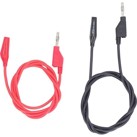 4-mm-Bananenstecker auf Krokodilklemmen-Prüfleitung, stapelbar, weich und flexibel, Multimeter-Prüfkabel, 18 AWG