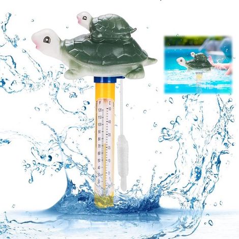 Termometro galleggiante per piscina con corda - per piscine, spa, vasche idromassaggio, acquari, laghetti - Bluaw - 1 pezzo (1/5)