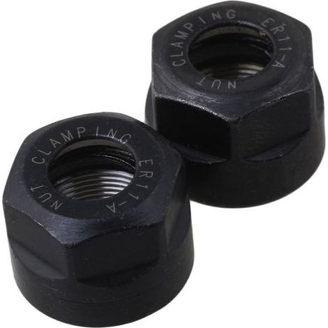 2 Stück ER11 A Typ Spannzangenmutter für CNC-Fräs- und Drehmaschinen M14x0,75 mm (1/5)