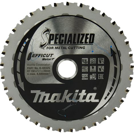 MAKITA B-69325 Efficut TCT for metal 150mm x 20mm x 33T