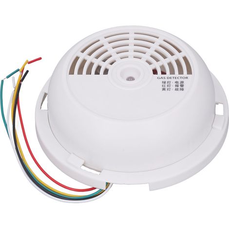 Détecteur de gaz naturel ABS pour plafond, alarme sonore et lumineuse, alarme de gaz pour la sécurité de la maison, 12-28 V (1/5)