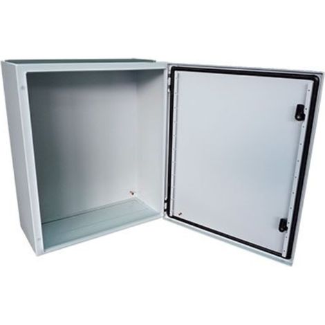 Coffret industriel métallique 800x1000x300mm acier zingué porte pleine gris IK10 étanche IP55 GISSEY