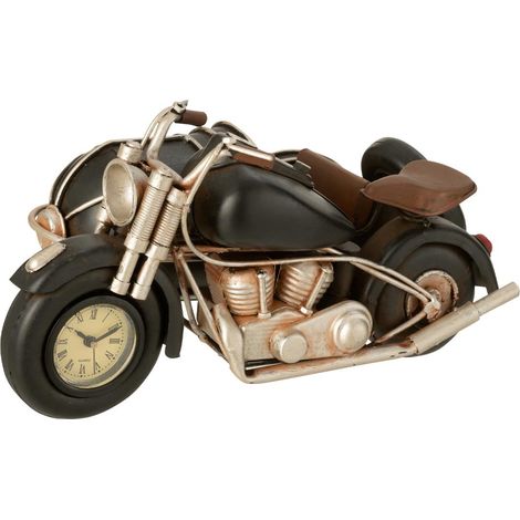 Moto Déco en Métal "Antique" 26cm Noir (1/3)