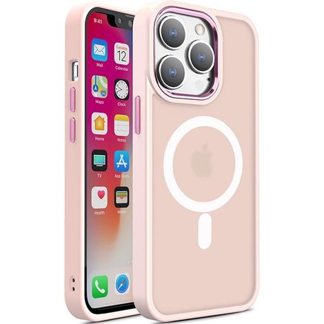 Funda para iPhone 15 Plus, MagColor para MagSafe, rosa