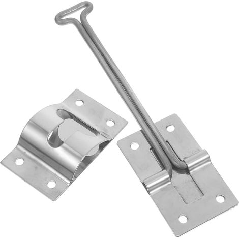 Loquet De Porte De Remorque Inox 6 Pouces Résistant Vent, Support Robuste En Acier Inoxydable, Fixation Sécurisée Pour Camping-car Et Utilitaire, Kit Pratique Et Solide (1/5)