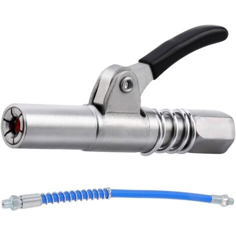 Fettpressenkupplung, Original Fettpressenkupplung, Fettpressenkupplung, Fettpressen, Fettpressenkupplung mit 30cm Schlauch, für alle Arten von Pistolen (1/5)
