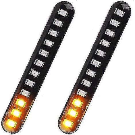 Lot de 2 feux arrière/freins/clignotants LED pour voiture/moto, bande LED 12 LED SMD 3528, éclairage de plaque d'immatriculation B (1/5)