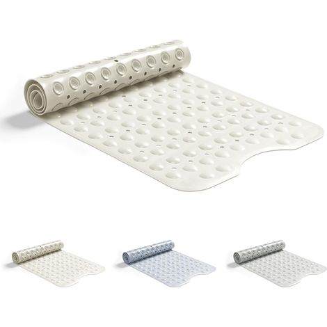 1 Tapis de bain, antidérapant, 200 ventouses, drainage, TPE, lavable machine, salle de bain (1/5)