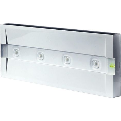 Beghelli plafoniera d'emergenza led 230v in policarbonato colore bianco 824l