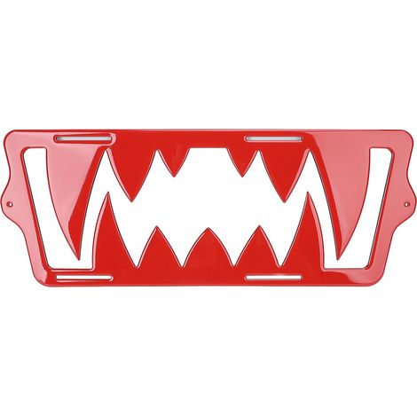 Inserto dentellato per griglia anteriore, decorativo, look accattivante, ricambio per paraurti centrale per Polaris Slingshot 2015-2025 rosso (1/5)
