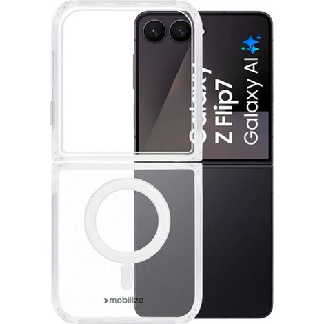 Mobilize PC Back Cover Transparente Magnético Samsung Galaxy Z Flip 7
