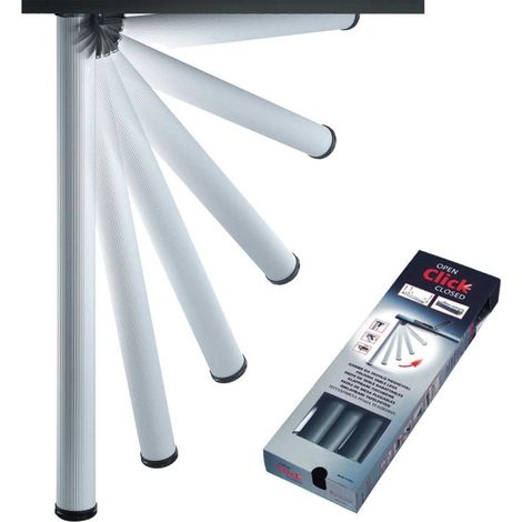 Masidef Kit Gambe Pieghevoli Click - Alluminio Millerighe - 705mm (1/2)