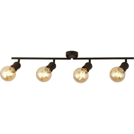 Searchlight Dance Plafonnier Spirit 4 Light Bar, Sable Noir (1/3)