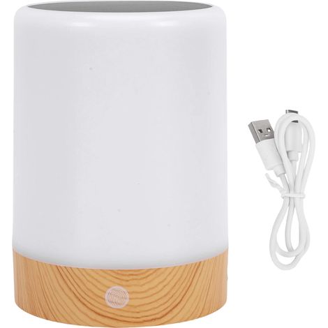 Veilleuse solaire efficace panneau de silicium monocristallin Grain de bois lampe de Table lanterne pour la maison jardin Patio