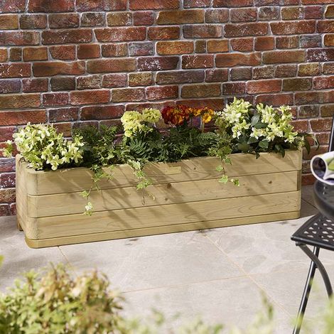 Rowlinson Marberry Trough Planter 1.2m (1/3)