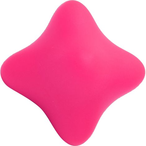 Balle de réaction en silicone, entraînement d'agilité à six angles, balle de massage pour mains pieds et dos, rose (1/5)