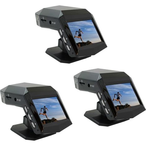 Caméra embarquée 3X 1080P Full HD avec écran LCD central et moniteur de stationnement (1/5)