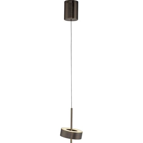 Lampada sospesa moderna bronzo Ø14 con telecomando CCT LED 9W (1/5)