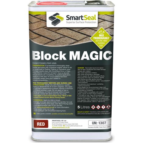 Block Magic - Red - 5 Litres