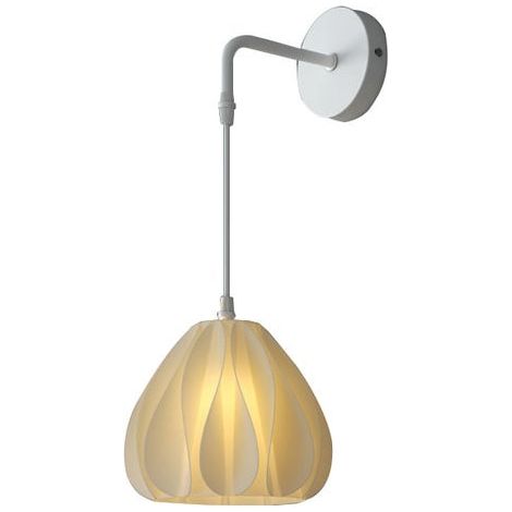 Applique murale LED 12W moderne, luminaire intérieur avec motif 3D, variateur d'intensité intégré, câble suspendu ajustable, design décoratif élégant (1/5)
