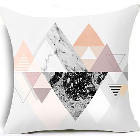 Housse de coussin géométrique pour coussin lombaire, décoration pour canapé et maison