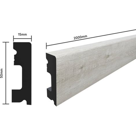 SELITSTYLE Sockelleiste FBL50 Eiche Country 2000 x 50 x 15 mm wasserfest Sockelleiste (1/3)