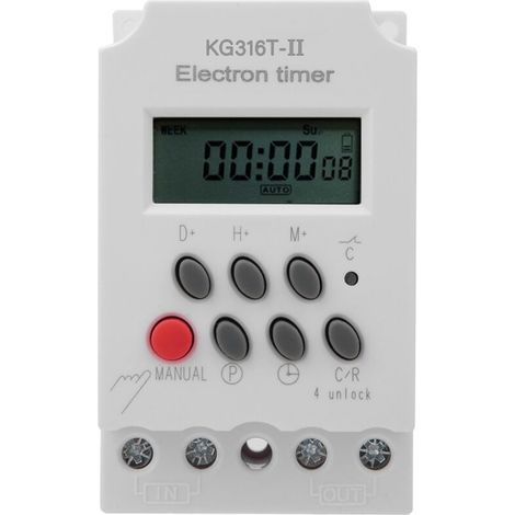 Le minuteur à microprocesseur intelligent Gran Current KG316T-II convient aux industries des ascenseurs et de l'emballage. (1/5)