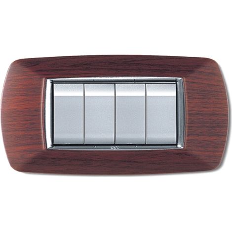 PLACCA LIFE LIVING PLAST LEGNO SCURO 4P (1/3)