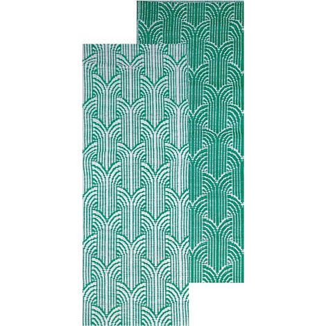 Tapis d'extérieur double face vert (1/3)