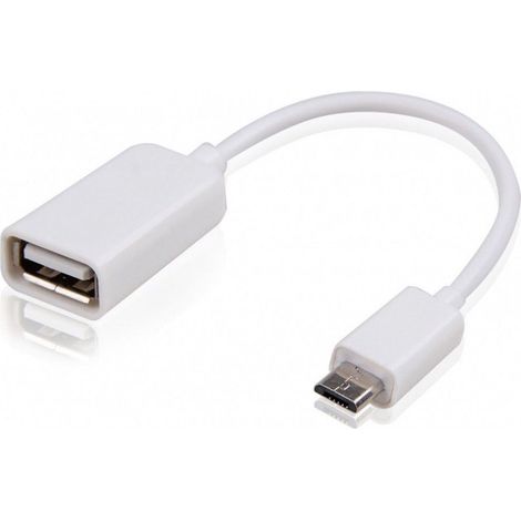 Cable USB OTG Micro USB Macho - USB Hembra 10 cm (1/2)