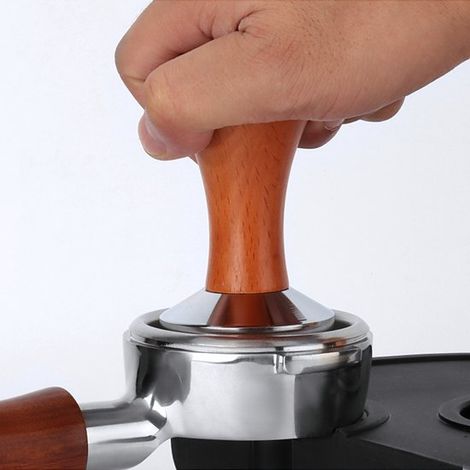 Prensador de café de 51 mm – Acero inoxidable 304 macizo – Apto para máquinas de espresso – Accesorio para el hogar (1/5)