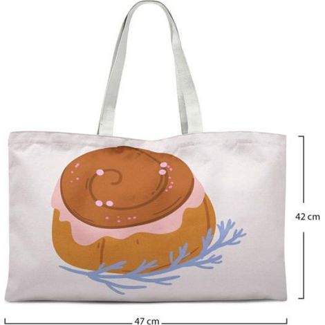 Sac Shopping Tote - Coton - 47 x 42 cm - Pour Courses Et Usage Quotidien - 1 Pièce (1/4)