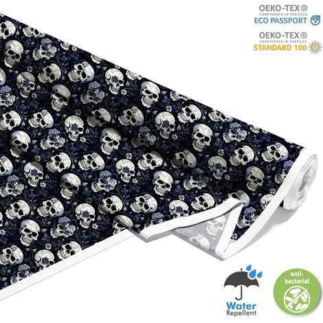 TESSUTI DECORATIVI PER ESTERNI OXFORD - Motivo Teschio I DX4126 (1/5)
