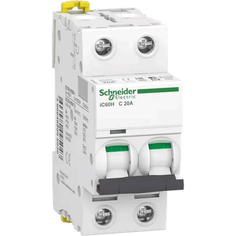 Interruttore magnetotermico iC60H 2P C 20A 10000A - A9F89220