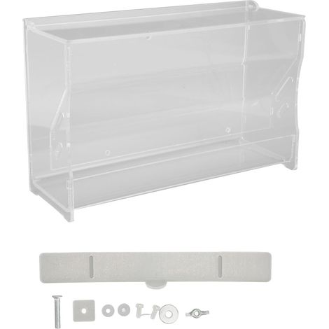 Mangeoire automatique Rutin pour poulets, en acrylique transparent, pour cage à oiseaux et petits animaux (taille M). (1/5)