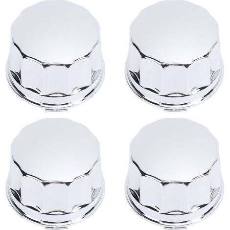 4pcs ATV Tire Wheel Capuchage Capiste central de finition électroplatée pour 8 pouces 10 pouces 12 pouces 14 pouces roues en alliage Quad (1/5)