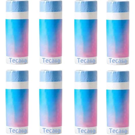 Lot de 8 rouleaux de 160 sacs à litière pour chat, chacun muni d'une poignée de transport, compatibles avec les litières PETKIT Pura MAX et Pura X. Durables et robustes. (1/4)